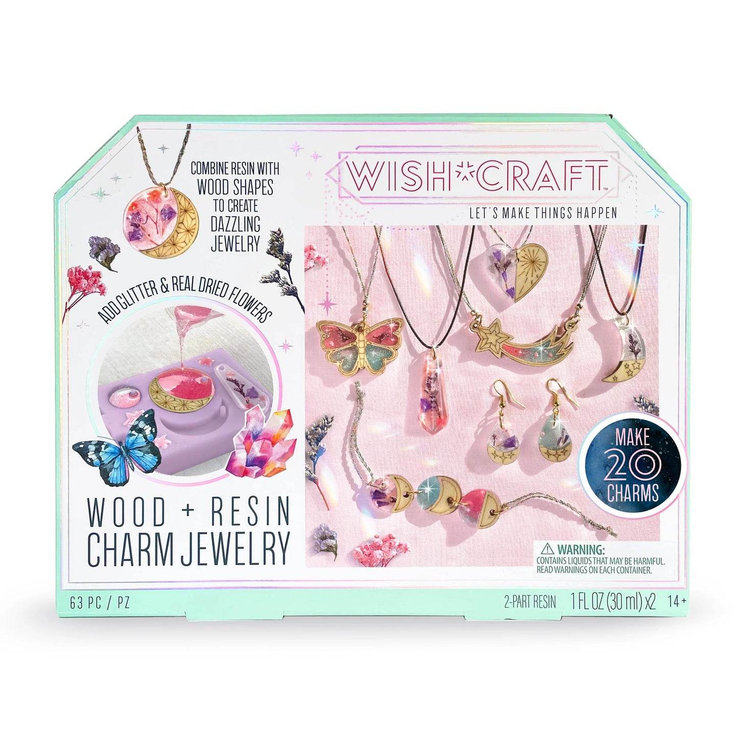 Wood & Resin Charm Jewelry