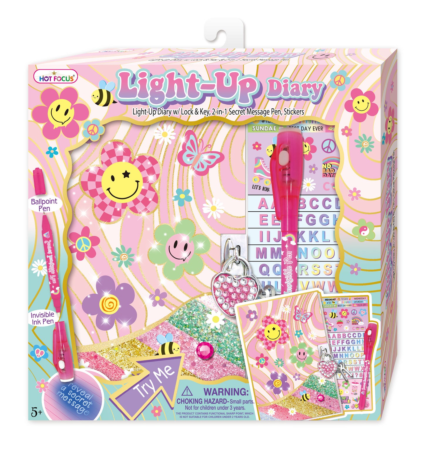 Light-Up Diary - Groovy Flower