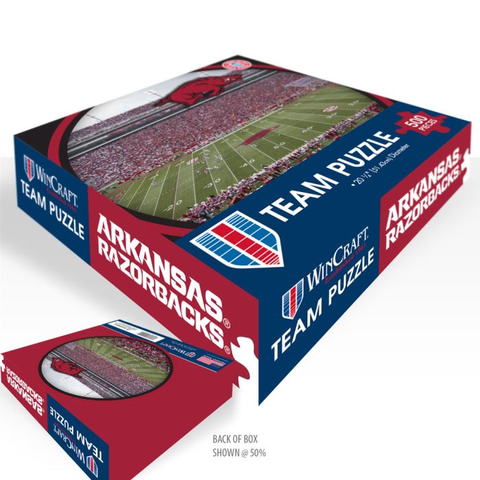Arkansas Razorbacks Stadium 500 Piece Puzzle