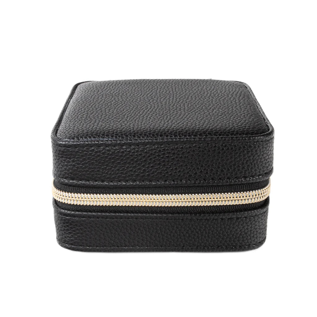 Leah Travel Jewelry Case, Black