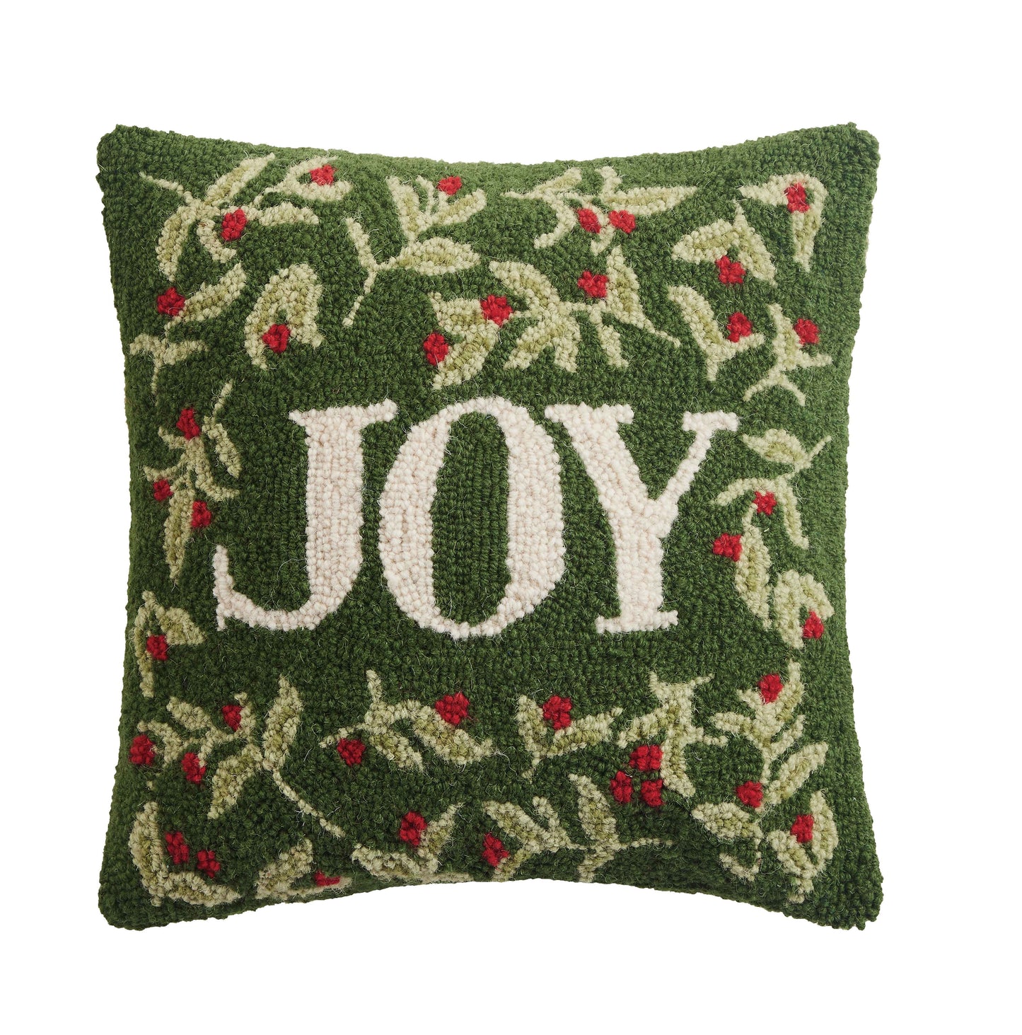 Holiday Joy Hook Pillow Poly Filled