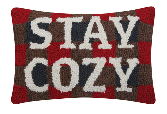 Stay Cozy Hook Pillow Poly Filled