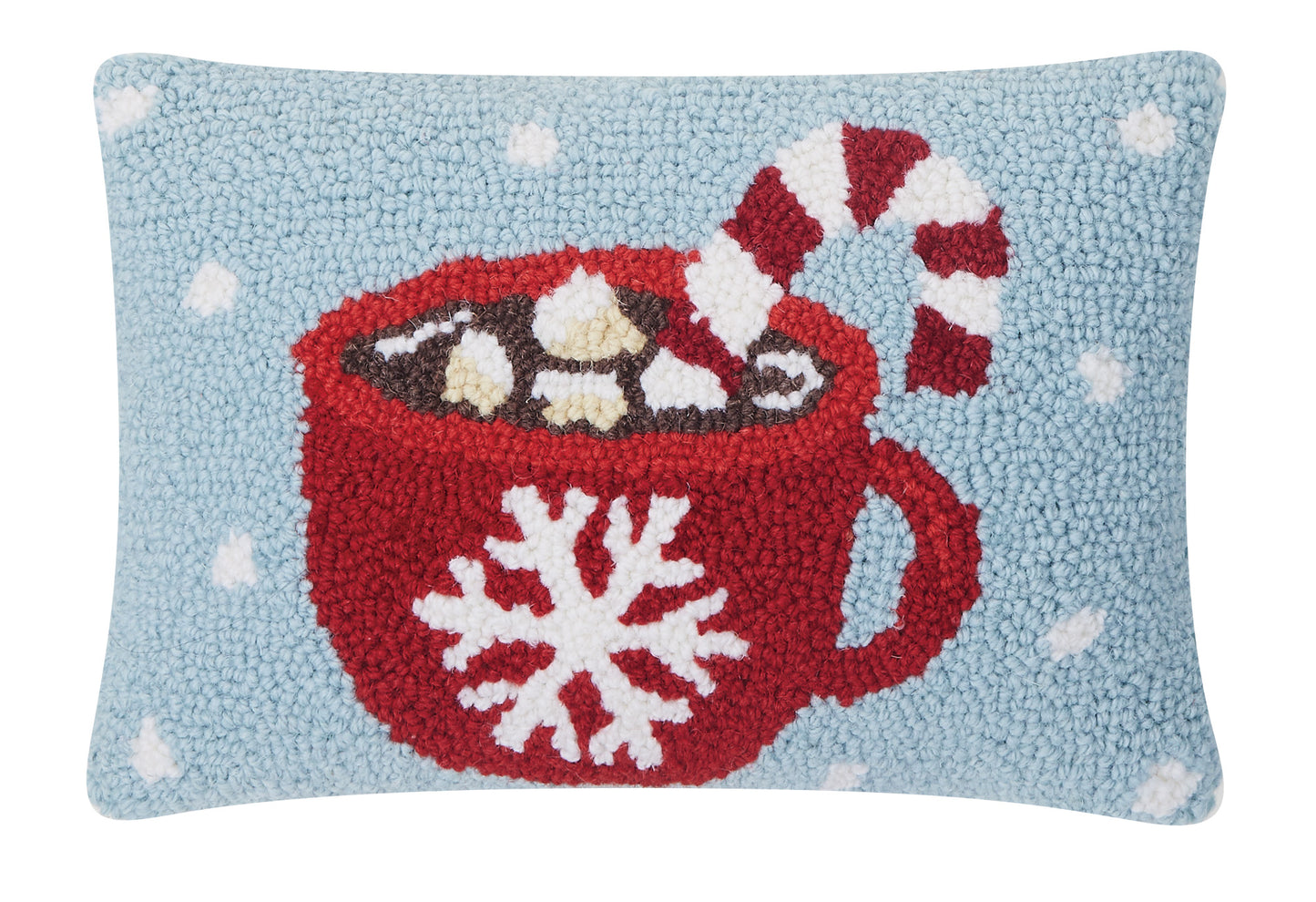 Hot Cocoa Hook Pillow Poly Filled