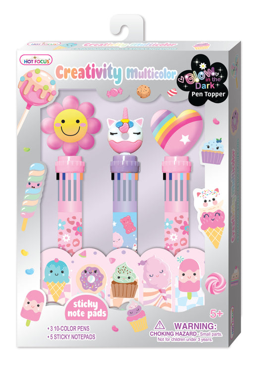 Creativity Multicolor 10 in 1 Ballpoint Pens - Sweets