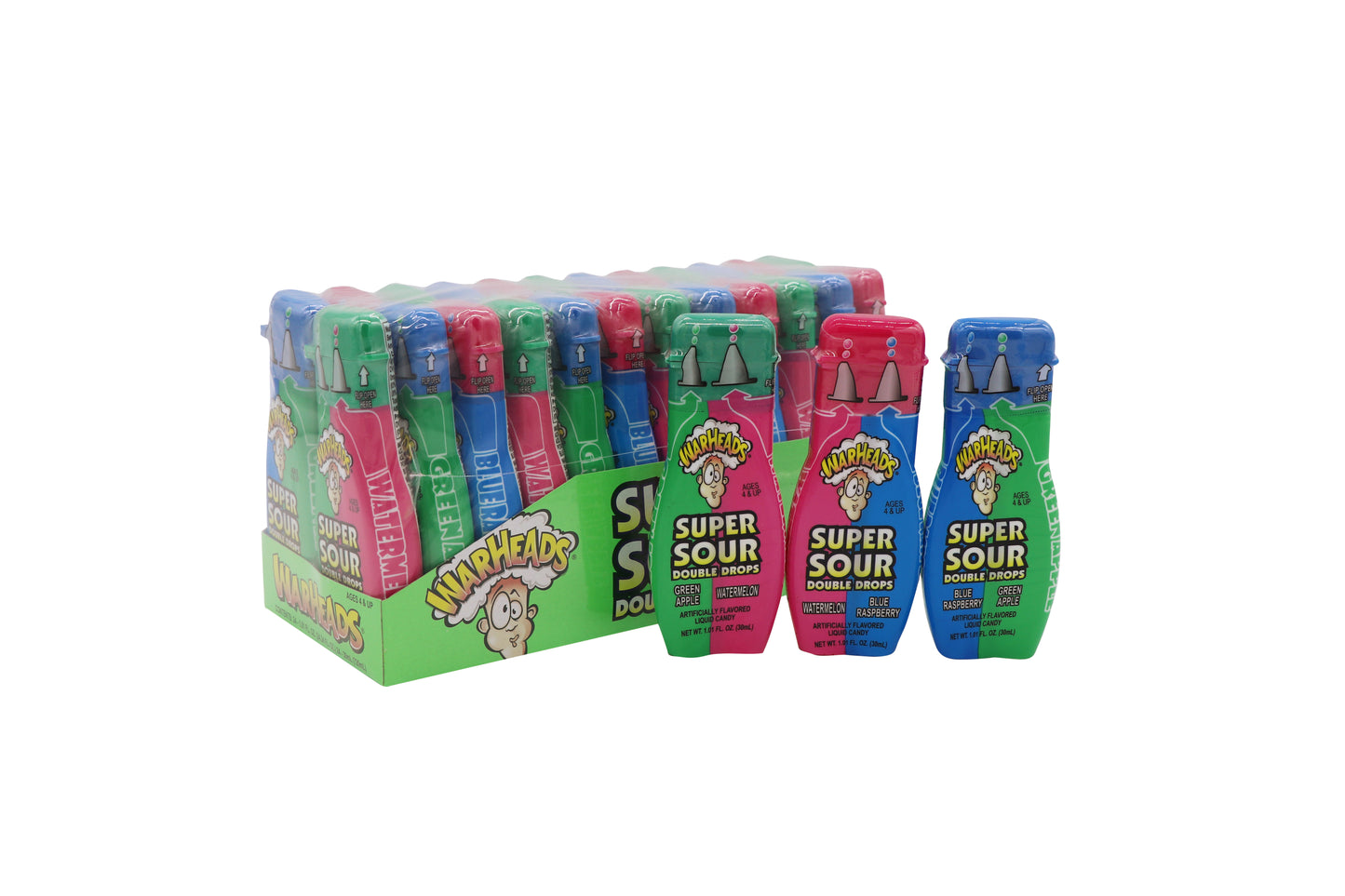 War Heads Super Sour Double Drops