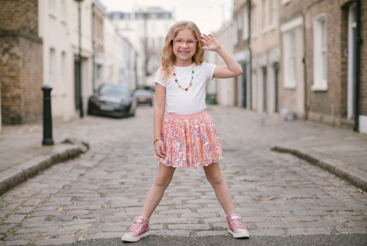 Center Stage Skirt Hot Pink