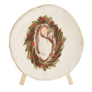 Baby Jesus Plate Stand Set