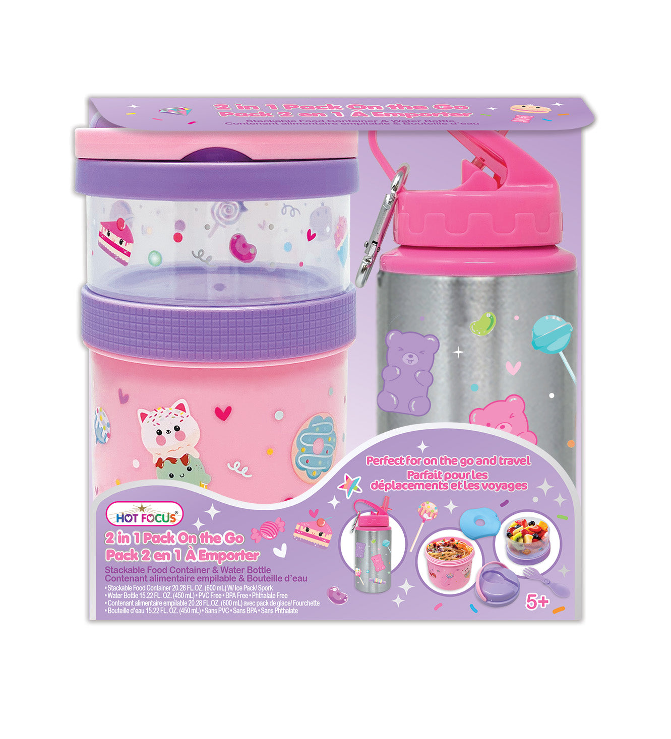 2 In 1 Pack On The Go, Sweets ( 500mL 16.9oz)