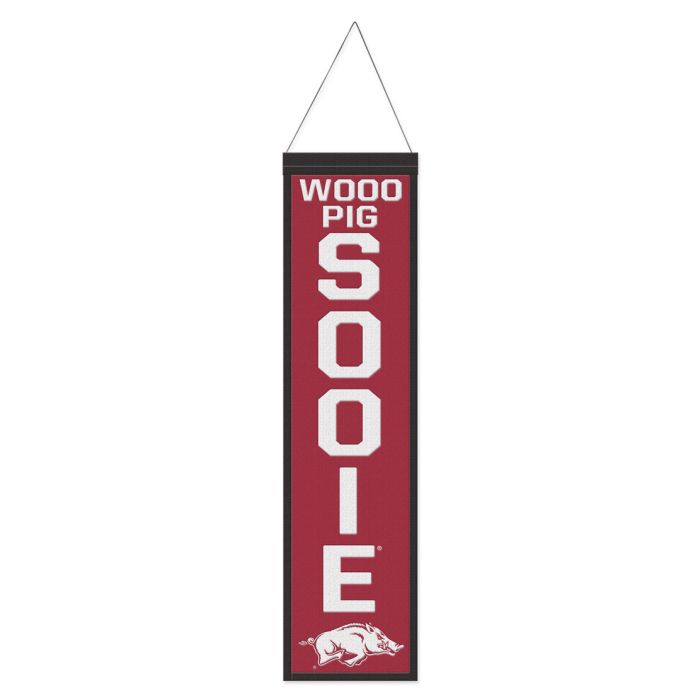 Arkansas Razorbacks Slogan Wool Banner