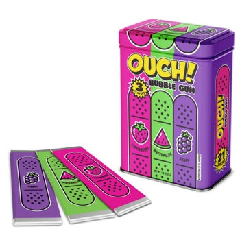 OUCH! Bubble Gum Bandaids Tin