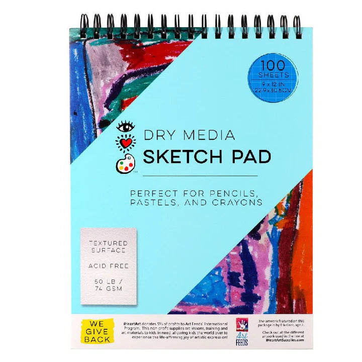 100 Page Sketch Pad 9"x12"