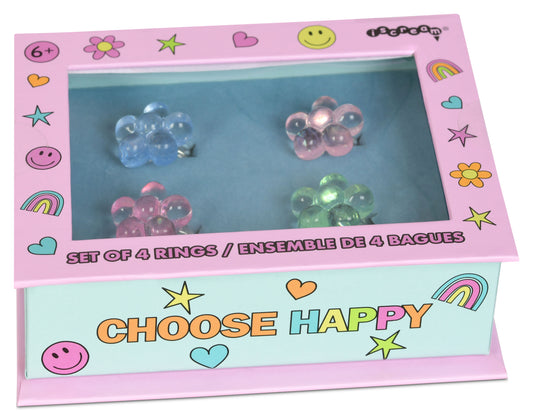 Flower Rings Set Of 4