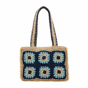 Floral Crochet Mini Tote