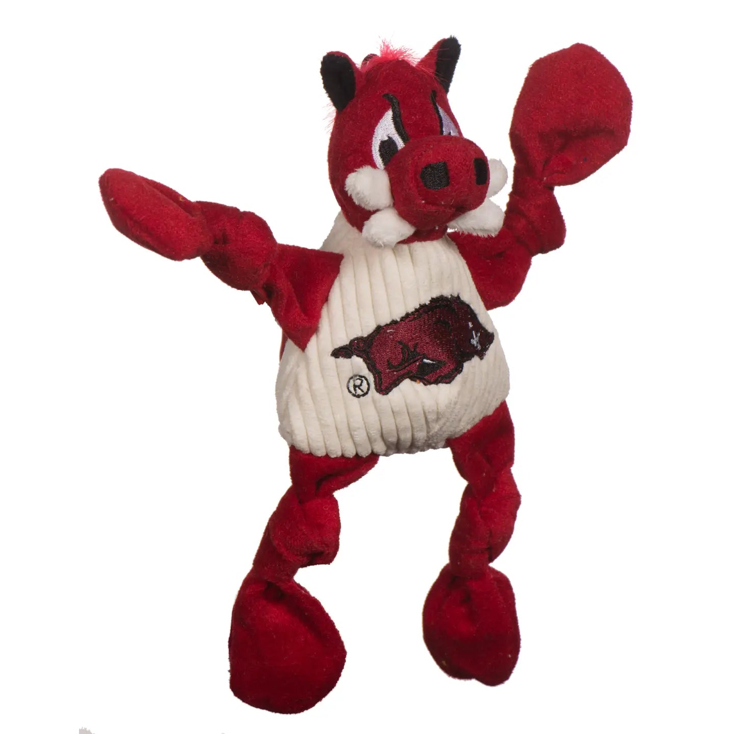 Arkansas Tusk the Razorback Knottie Plush Dog Toy