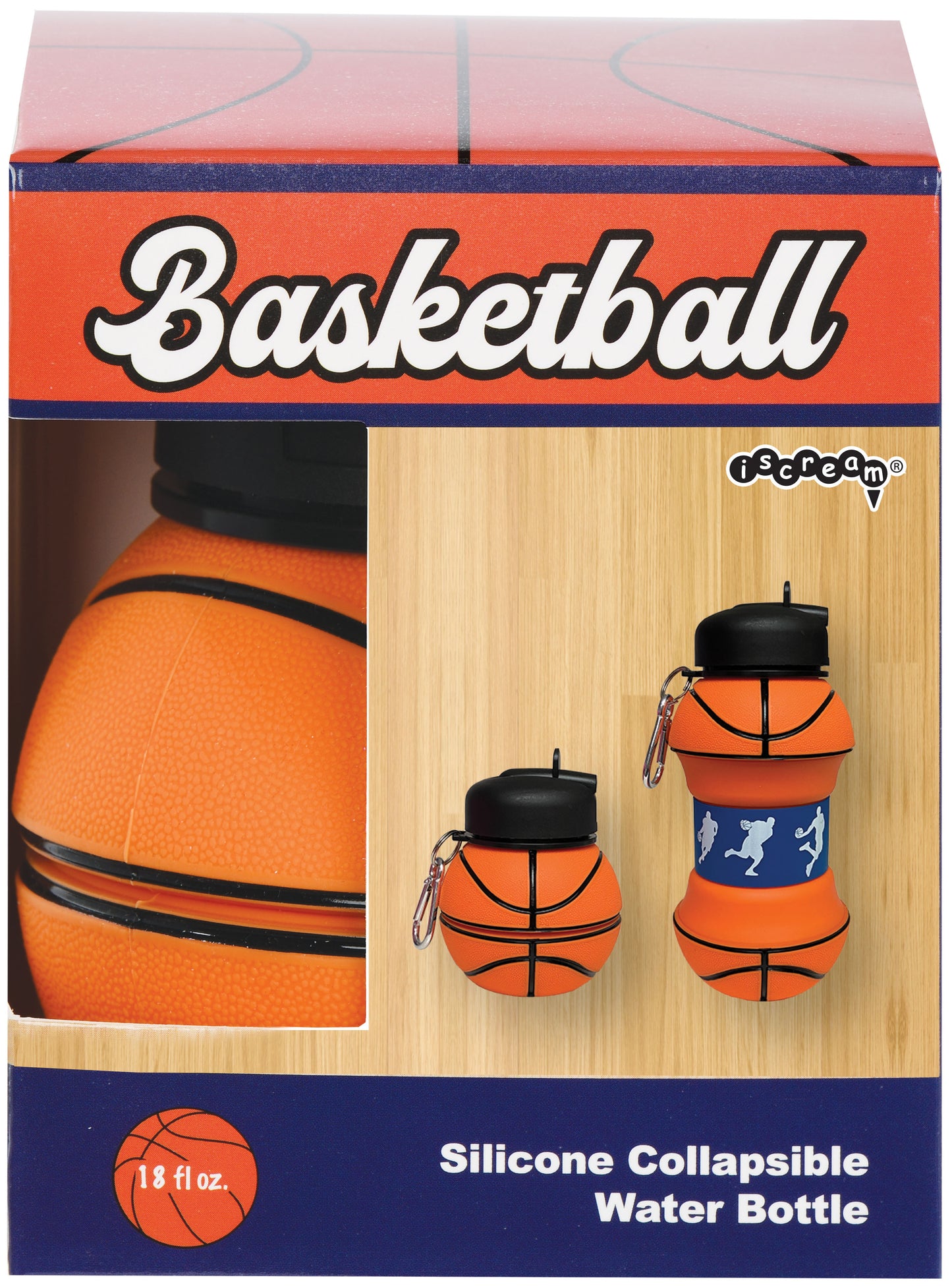 Basketball Collapsible Water Bottle