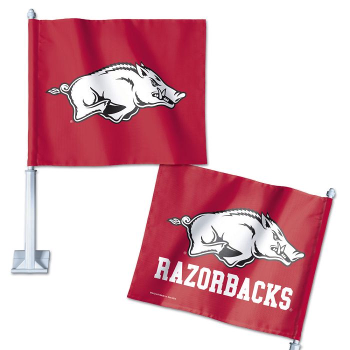 Arkansas Razorbacks Car Flag