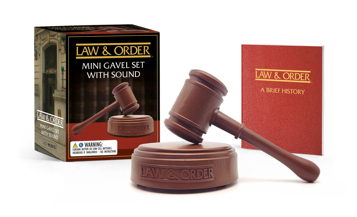 Law and Order Mini Gavel set with sound