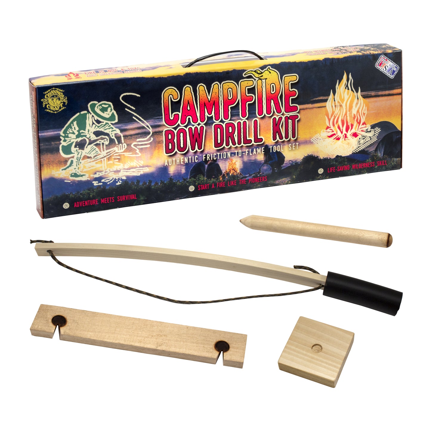 Campfire Bow Drill Fire Kit