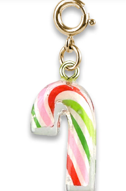 Gold Candy Cane Charm