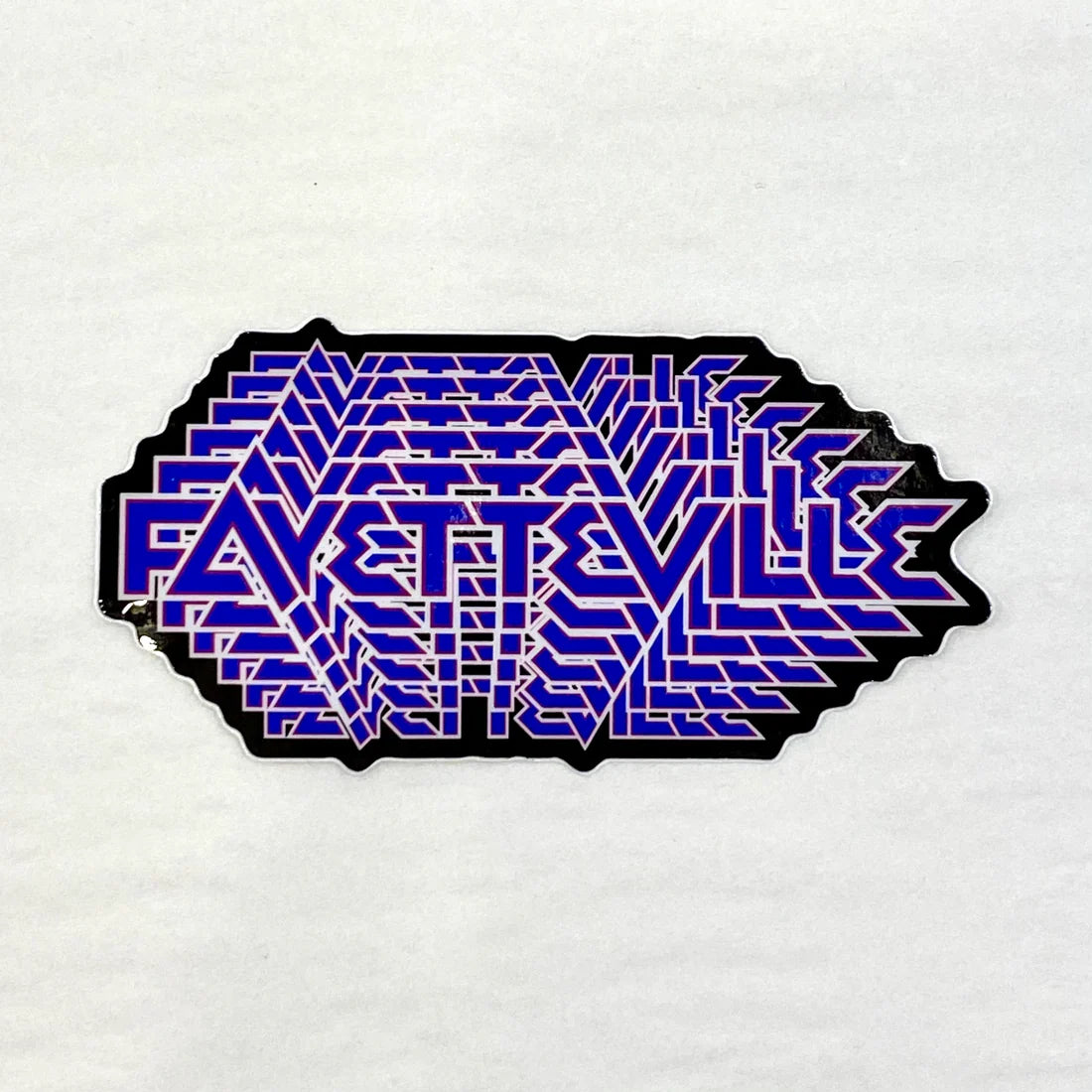 Neon Fayetteville Sticker