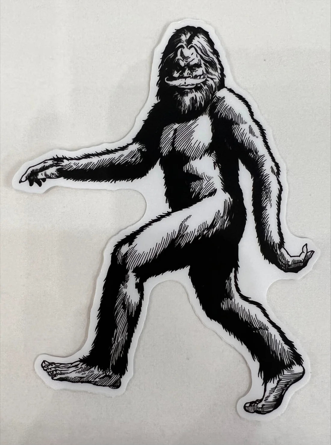 Stache-squatch Sticker