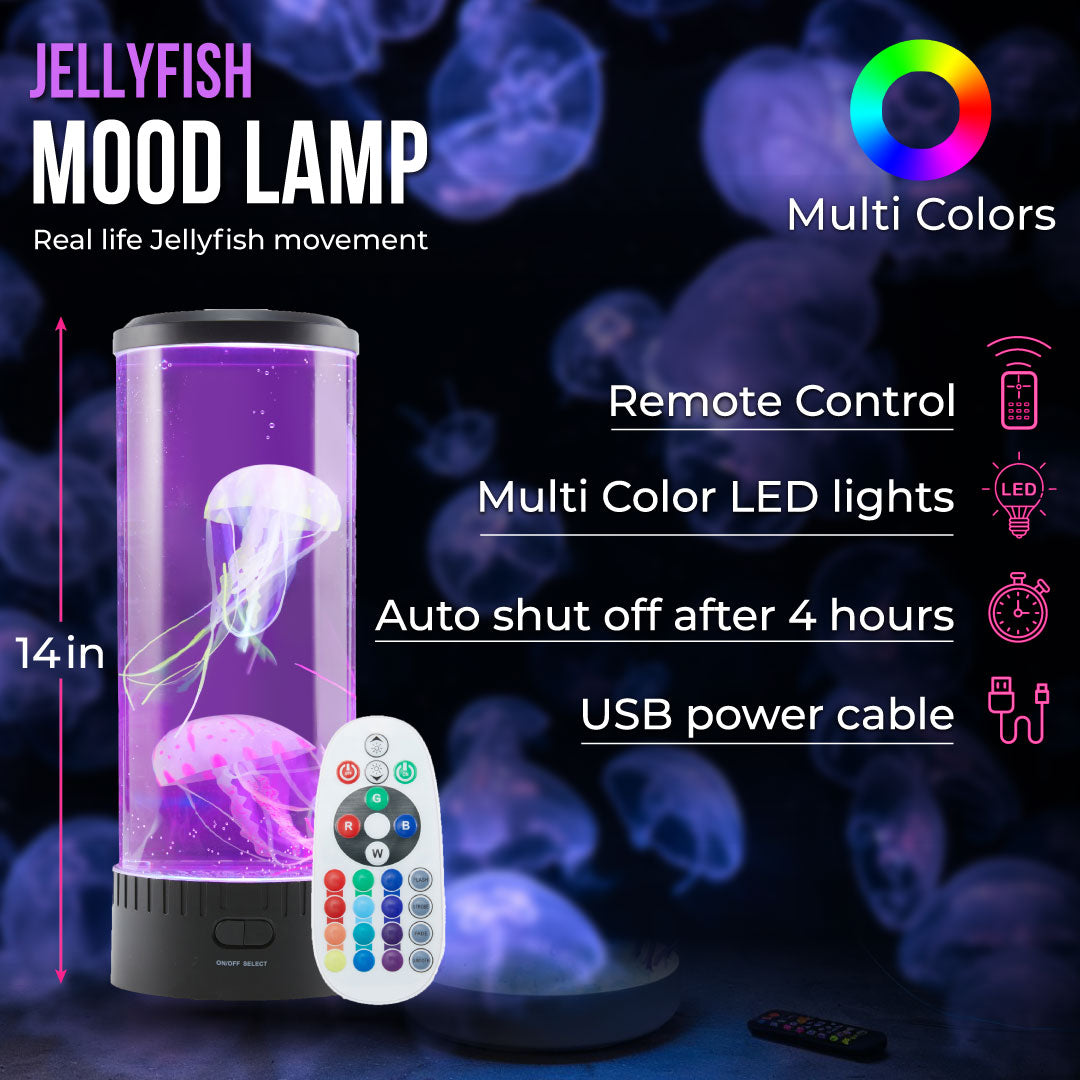 Jelly Fish Lamp 14 Inches