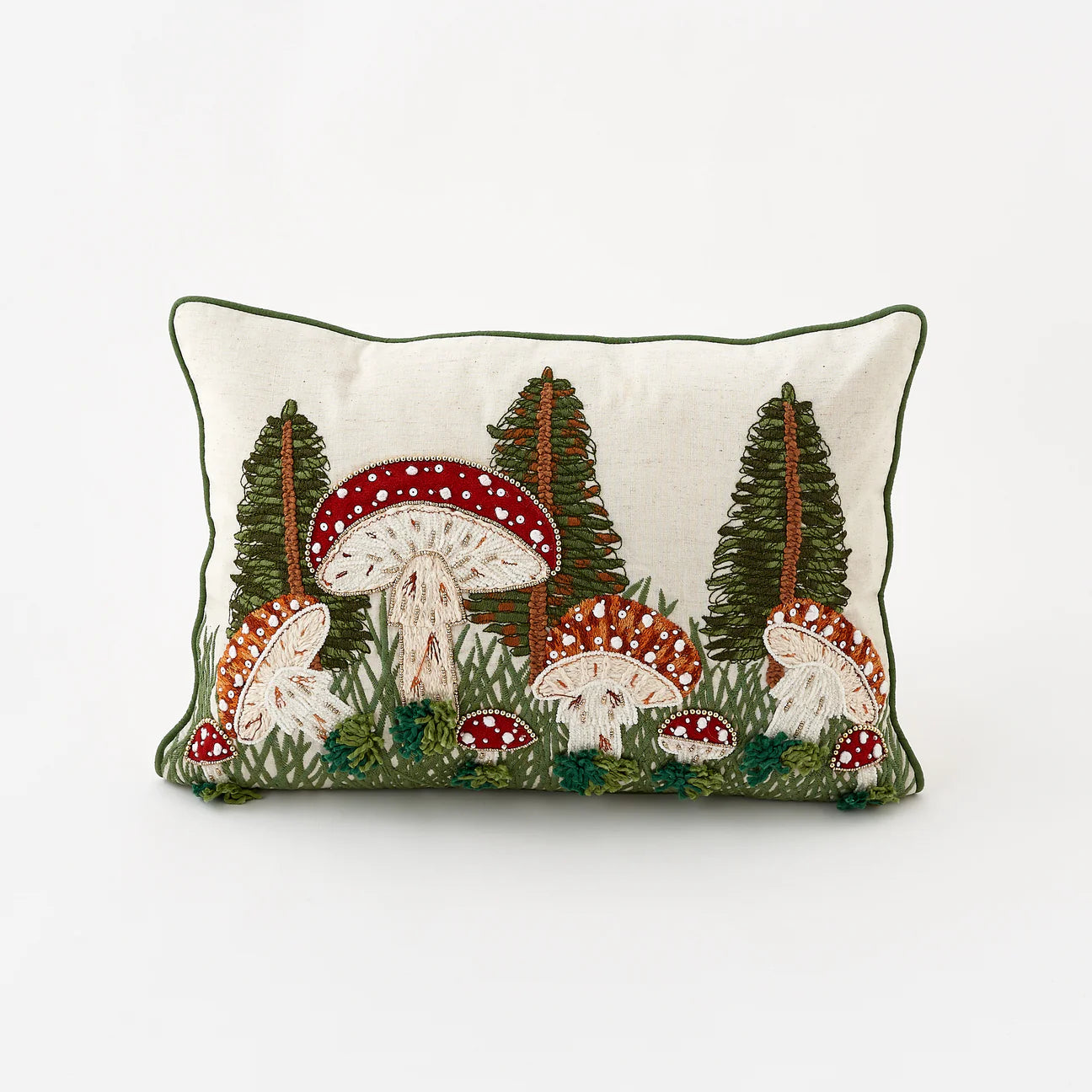 Beaded Mushroom Pillow