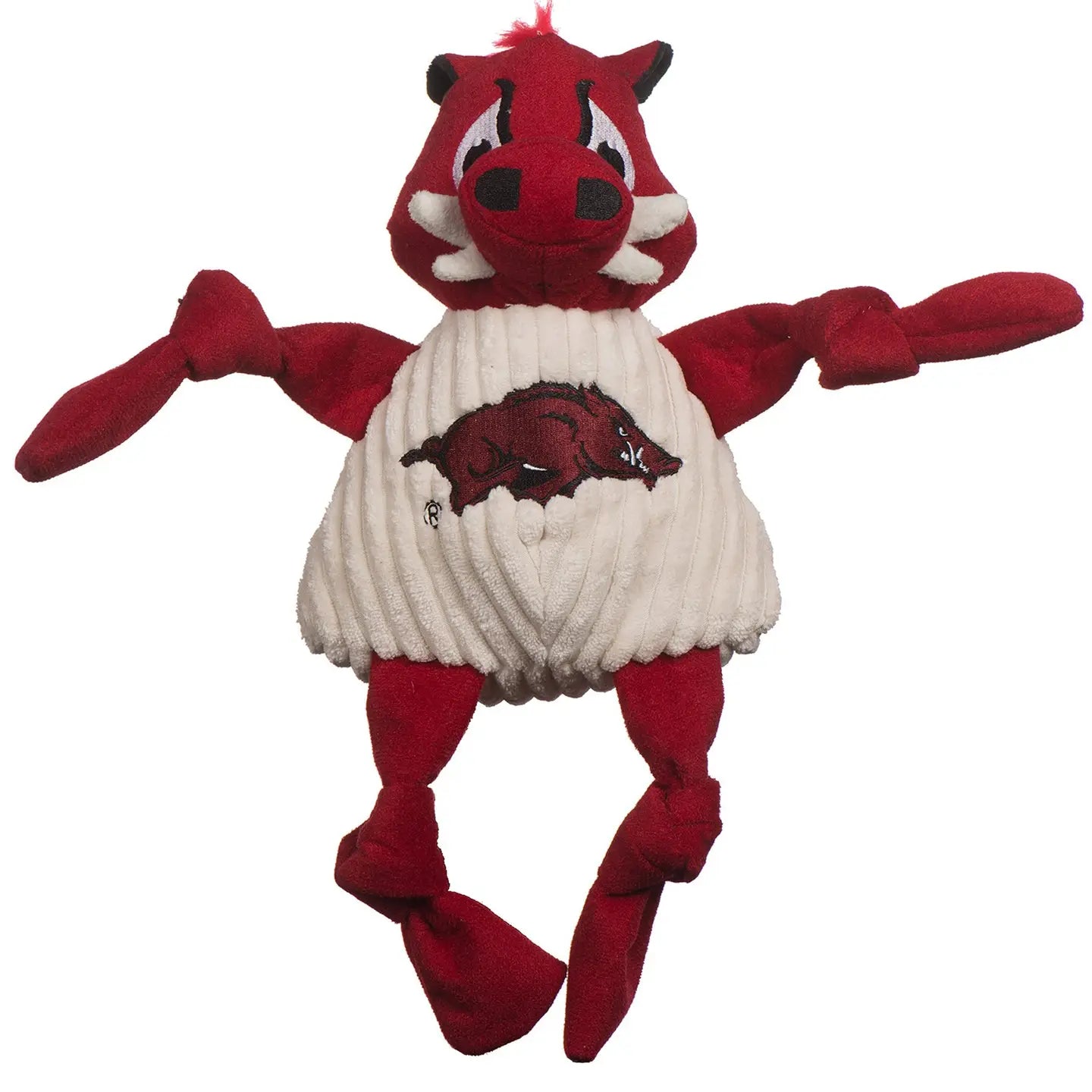 Arkansas Tusk the Razorback Knottie Plush Dog Toy