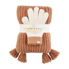 COLORBLOCK GLOVE AND SCARF-CA
