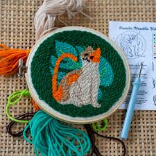Cat Punch Needle Kits