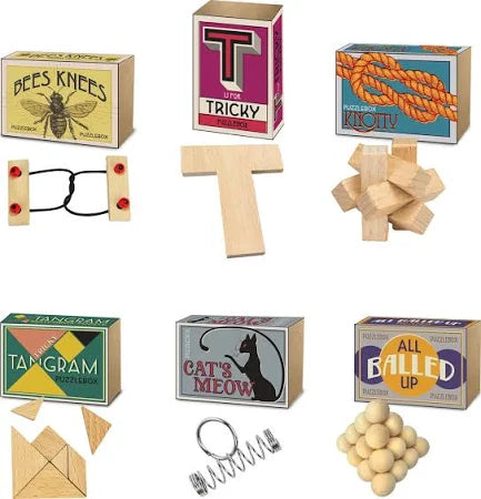 Matchbox-Sized Brainteaser Puzzles
