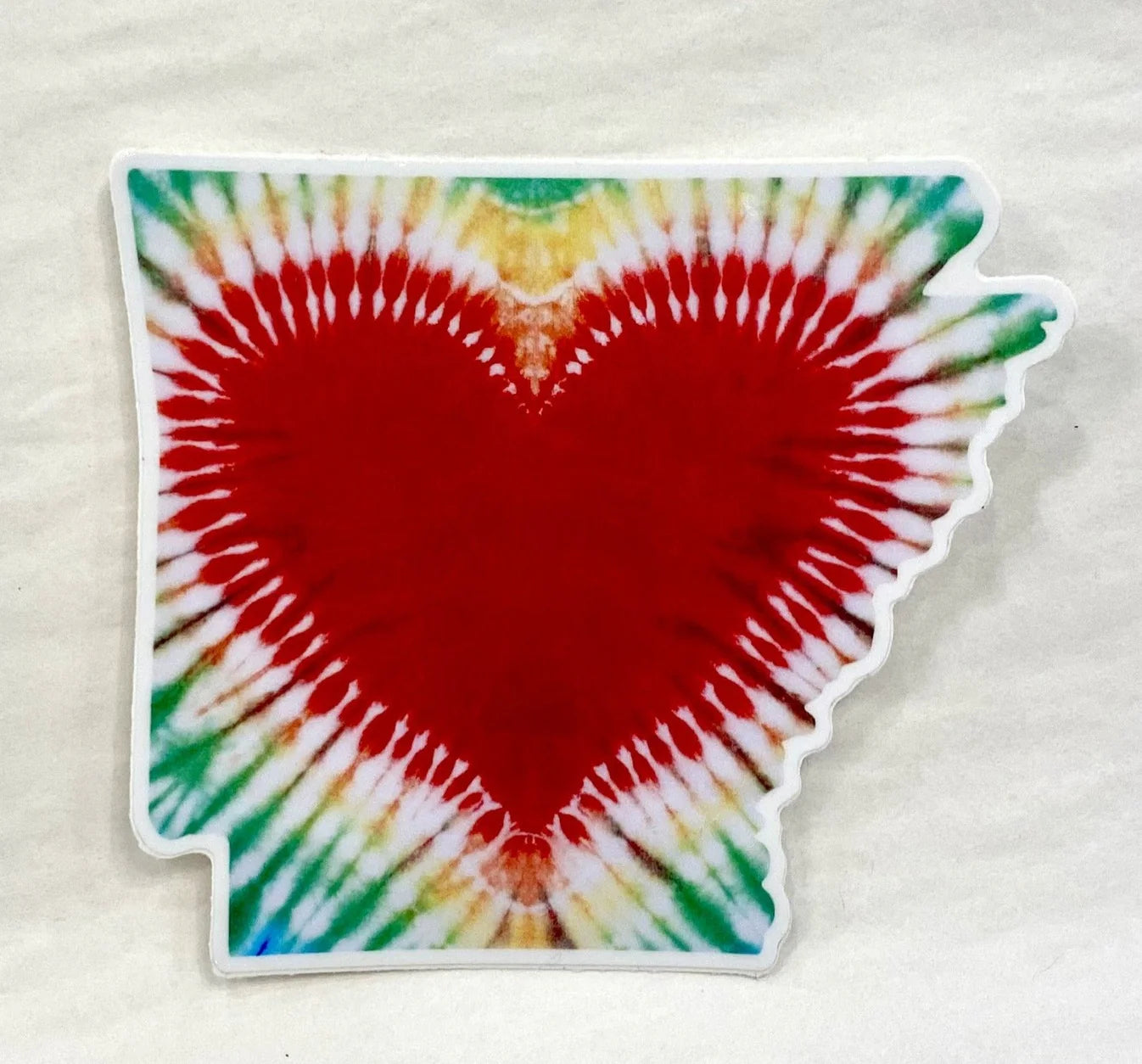 Tie Dye Arkansas Sticker