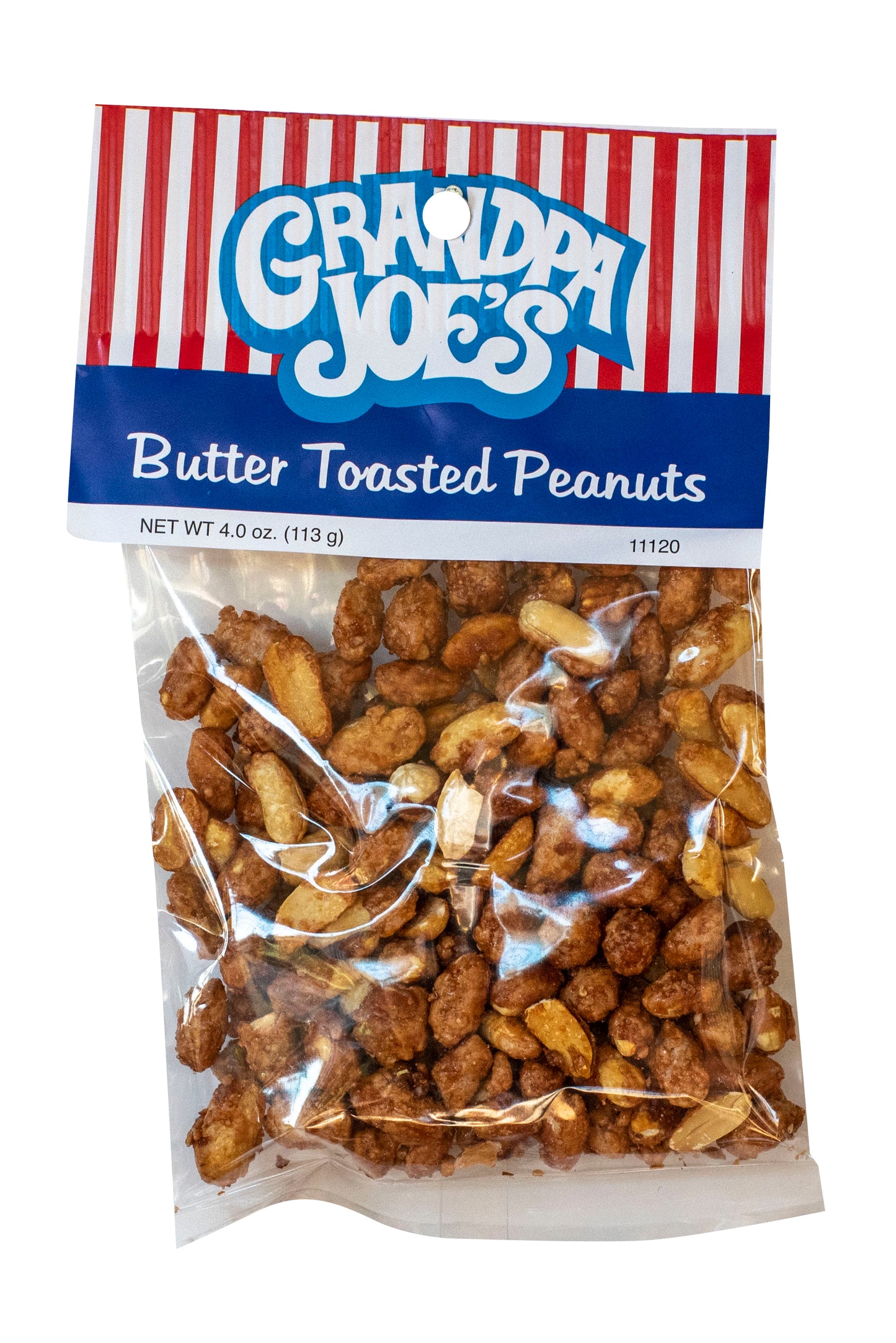 Grandpa Joe's Butter Toasted Peanuts, 4oz Bag