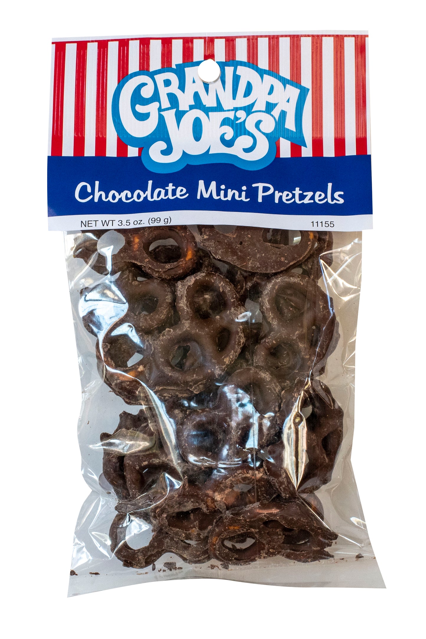 Grandpa Joe's Chocolate Mini Pretzels, 3.5oz Bag