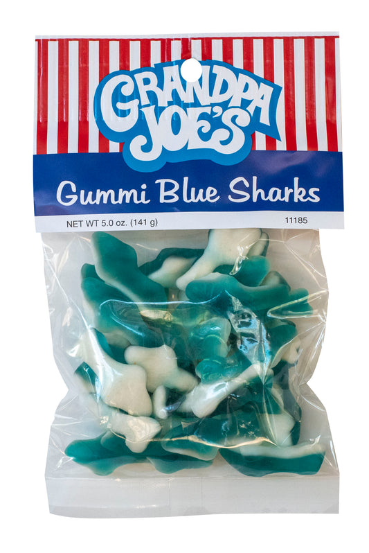 Grandpa Joe's Gummi Blue Sharks, 5oz Bag