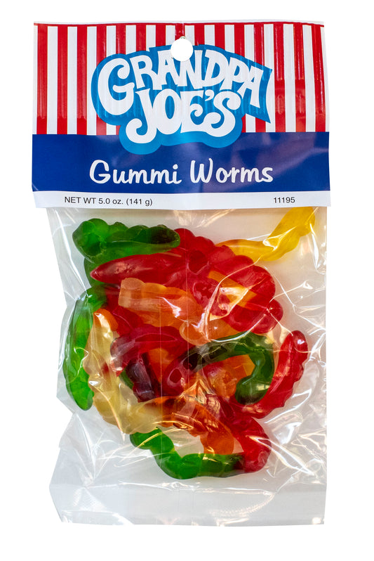 Grandpa Joe's Gummi Worms, 5oz Bag