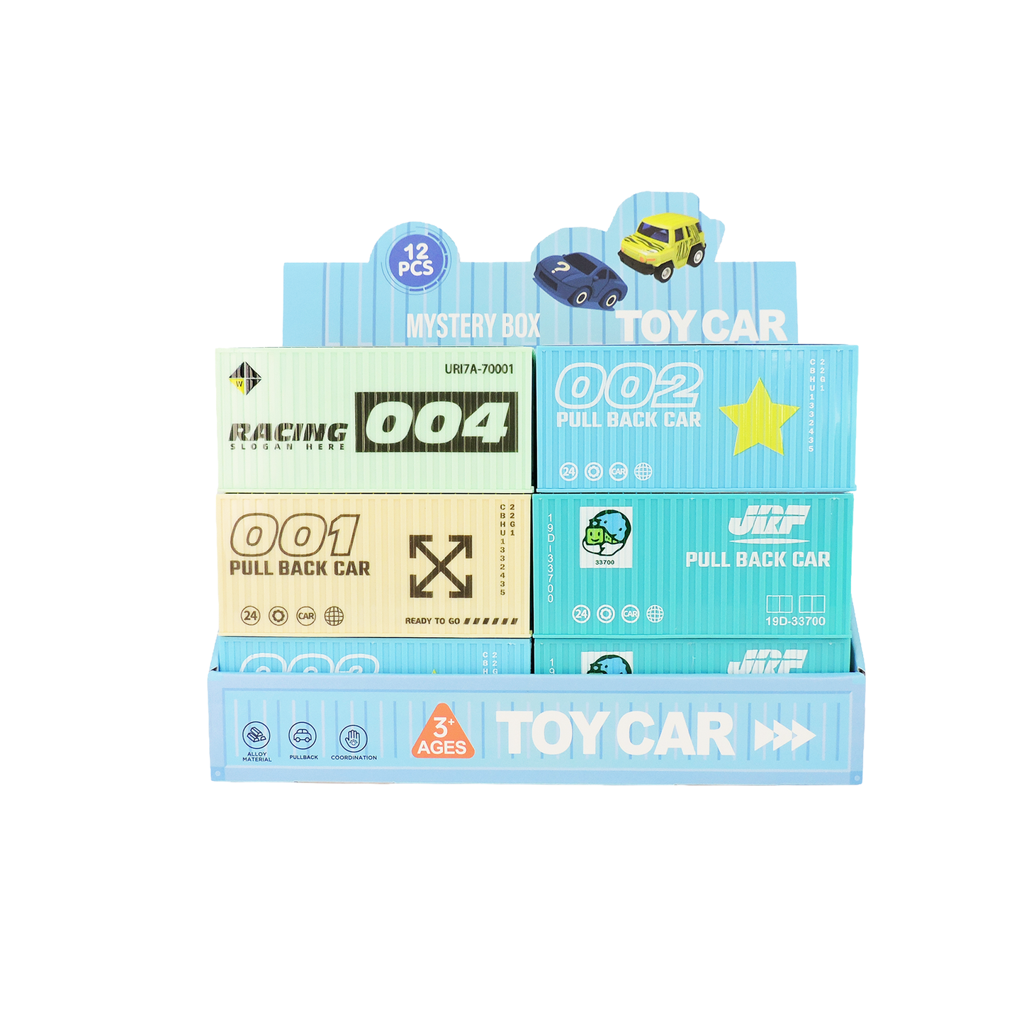 Diecast Vehicle in Blind Container Box
