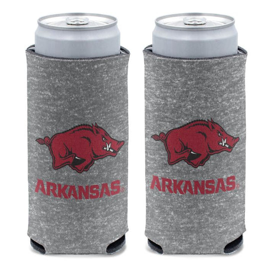 Arkansas Razorbacks Heathered 12 oz. Slim Can Cooler
