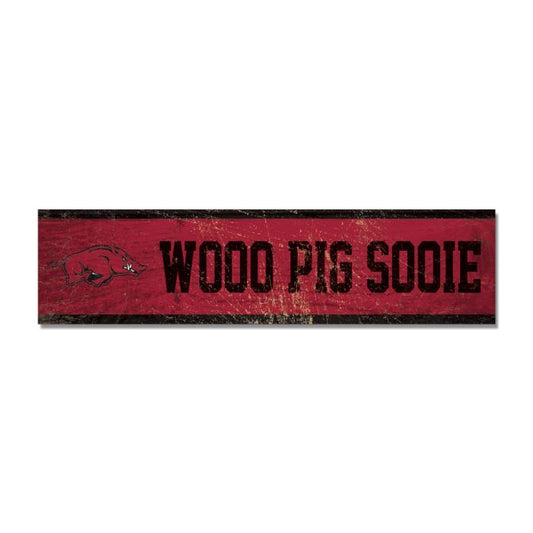 Arkansas Razorbacks Wooden Magnet
