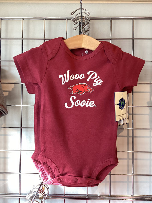 Woooo Pig Sooie Onesie Cardinal