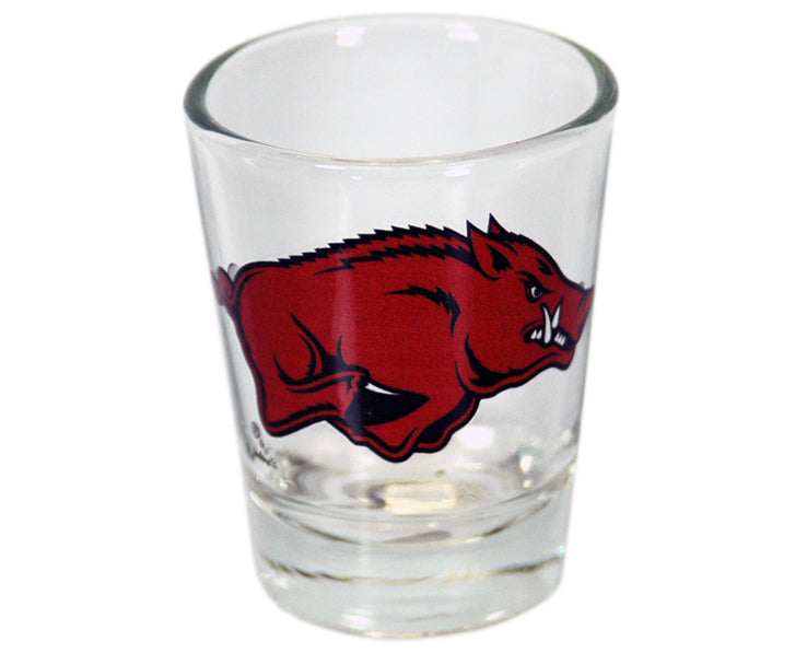 University Of Arkansas Shot Glass Razorbacks Logo