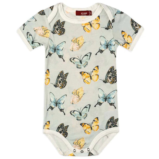 Butterfly Bamboo Short Sleeve One Piece