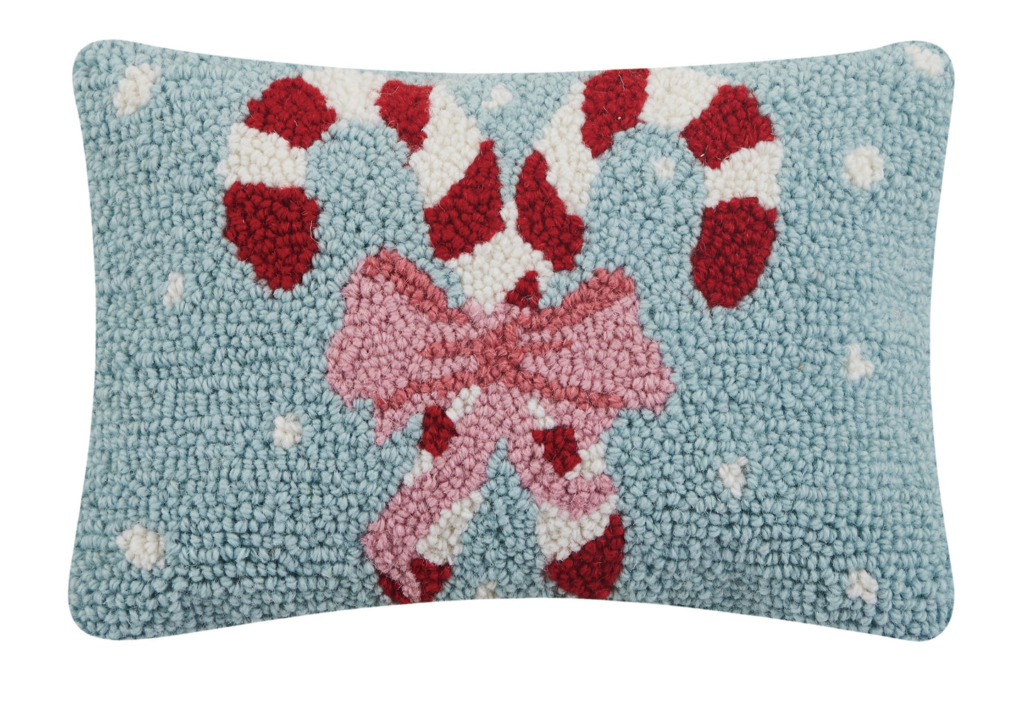 Holiday Candy Canes Hook Pillow Poly Filled