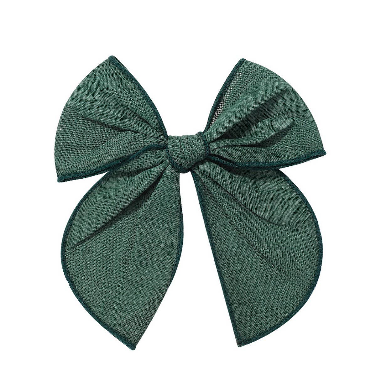 Vintage Plaid Bow Hair Clip for Kids