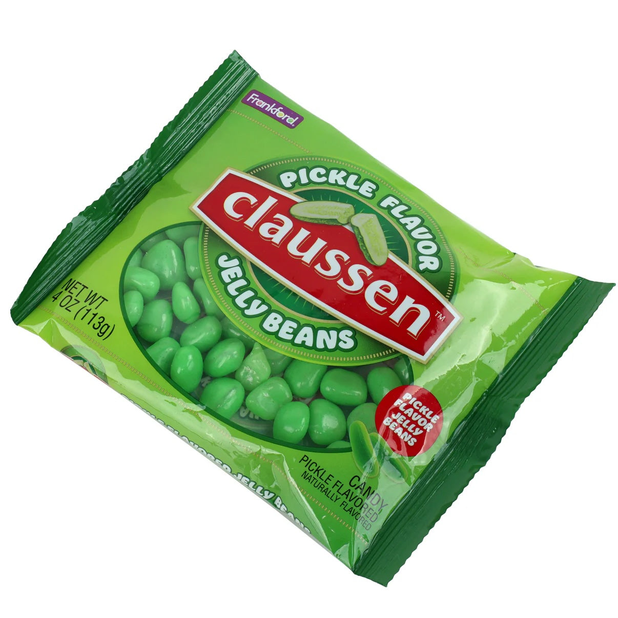 Frankford Claussen Pickle Jelly Beans 4oz Bag