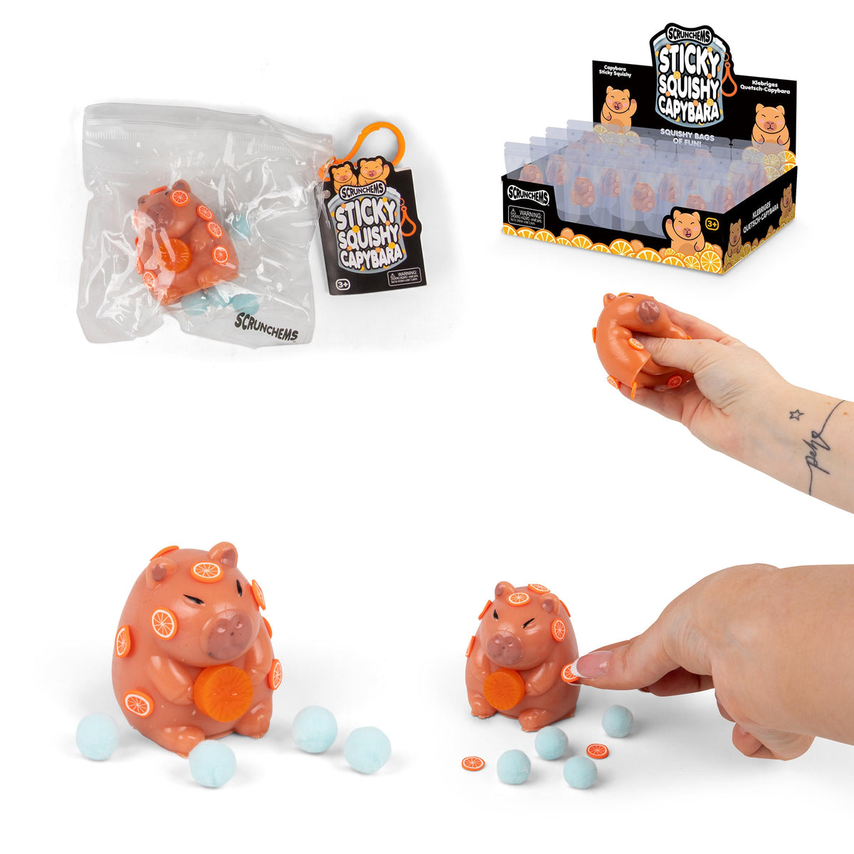 Scrunchems Sticky Squishy Animals