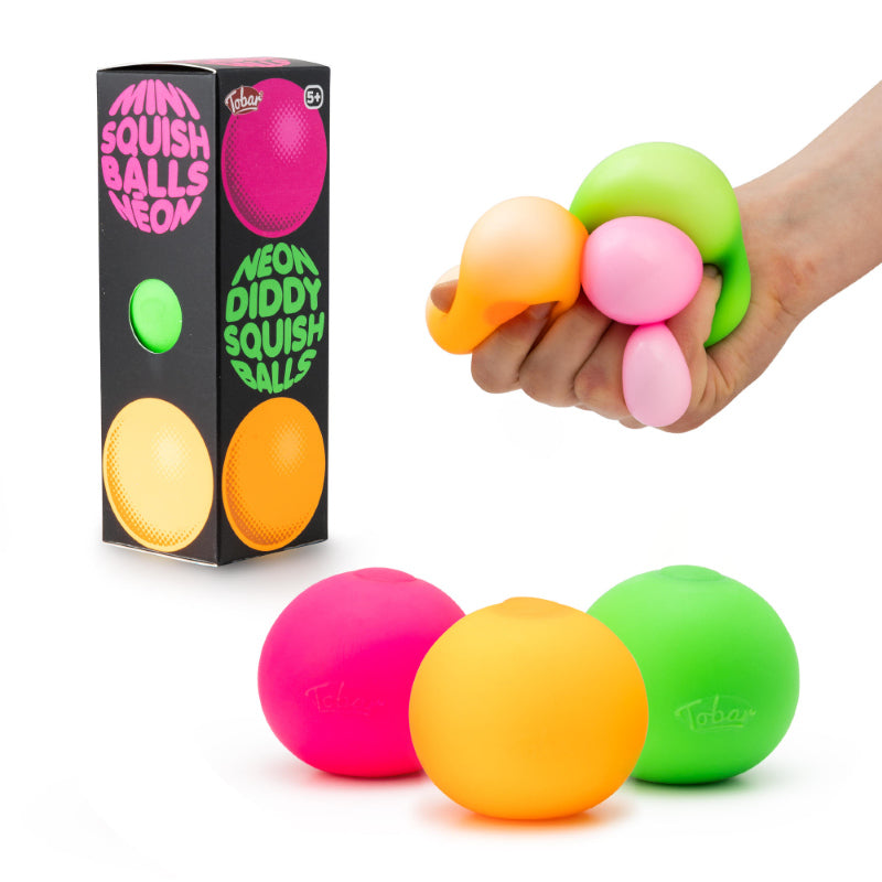 Scrunchems Neon Mini Squish Balls 3 Piece