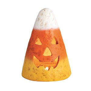 Large Mache Candy Corn Luminarie