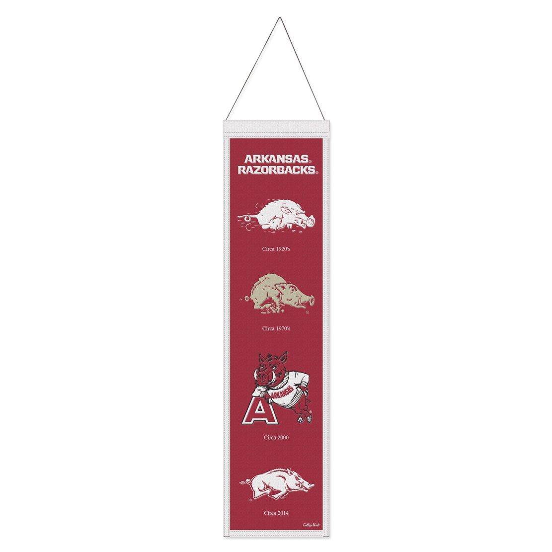 Arkansas Razorbacks EVOLUTION Wool Banner