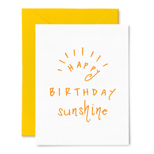 Happy Birthday Sunshine